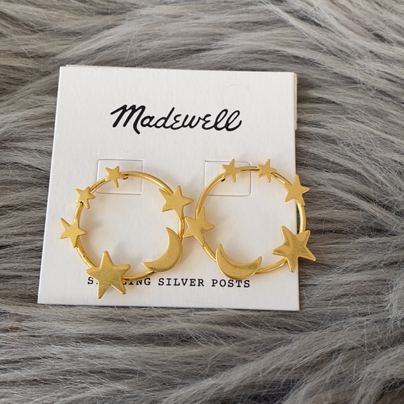 Madewell Star and Hoop Earrings NWT